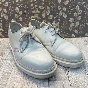Dr. Martens 1461 Mono White Smooth‎ Leather Oxford Shoes Sz 6 Men's (Women's 7)